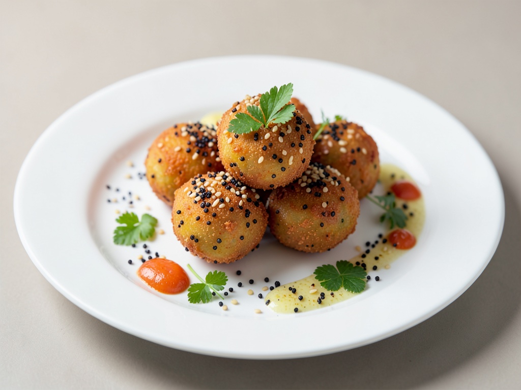Polpette croccanti di carote e patate con semi di papavero e sesamo