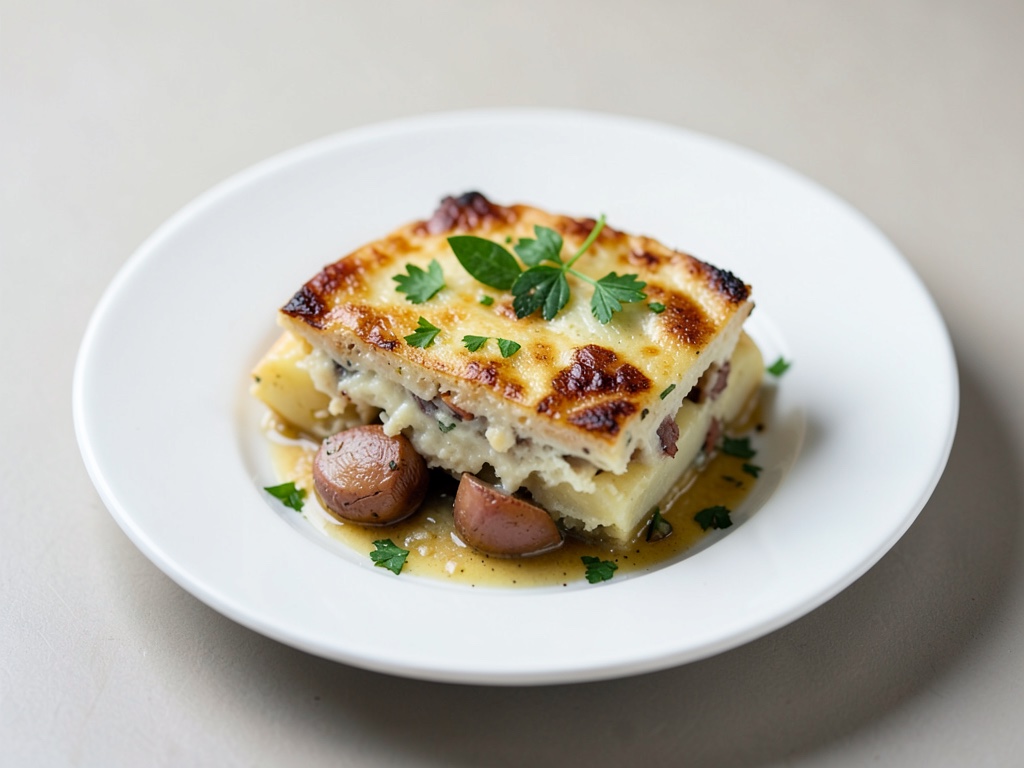 Gratin di patate e aglio orsino