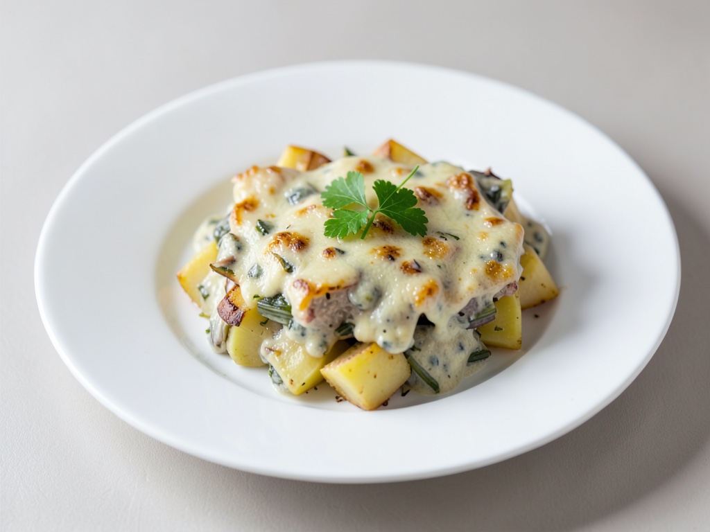 Cremiger Kartoffel-Fenchel-Auflauf