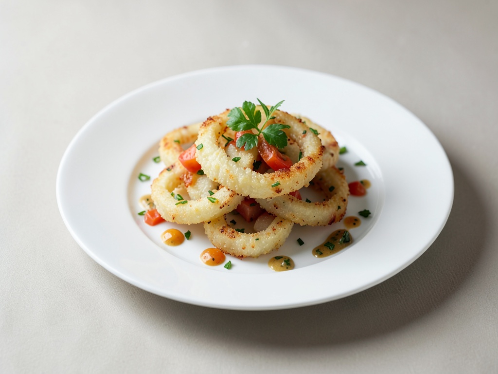 Anneaux de pommes de terre et légumes moelleux