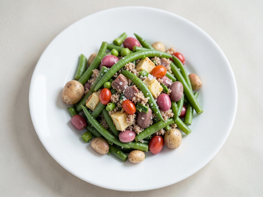 Insalata di patate e fagioli saziante