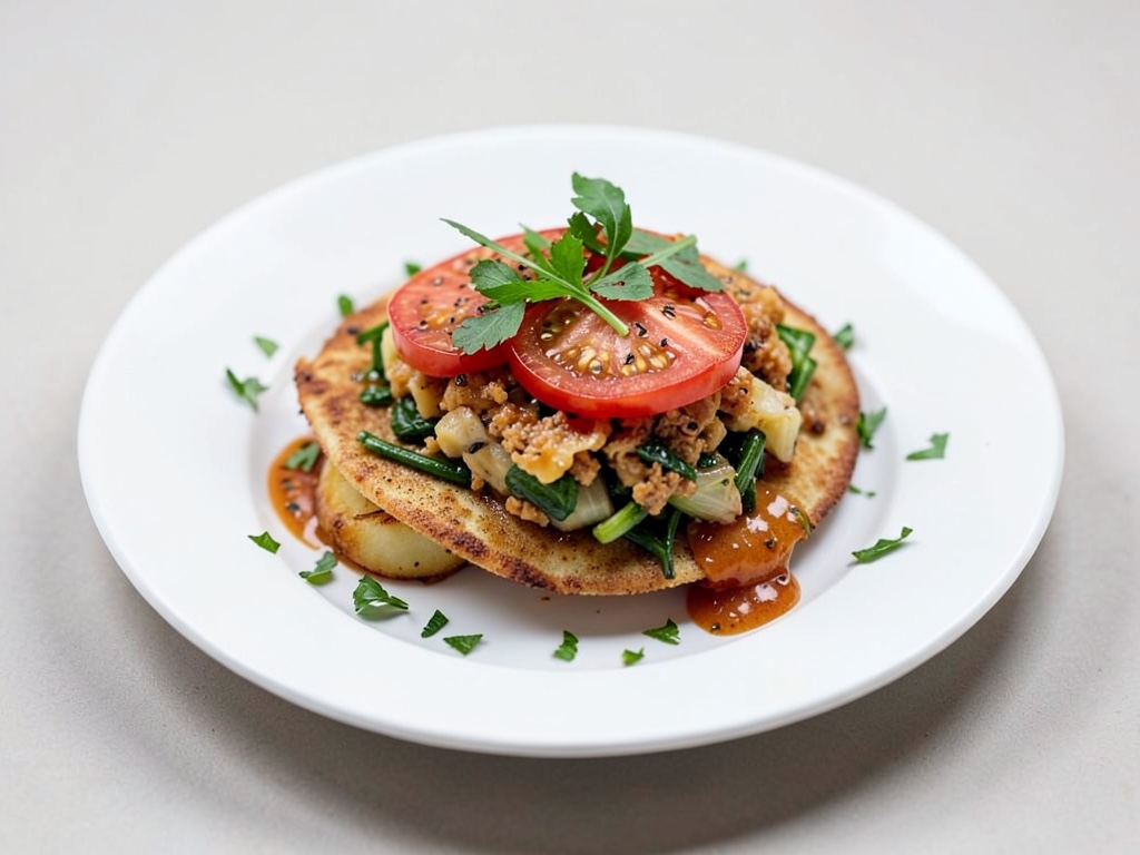 Tortilla croustillante aux pommes de terre et chou