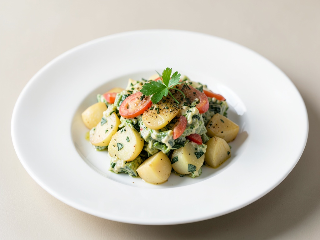 Salade de pommes de terre aux herbes classique