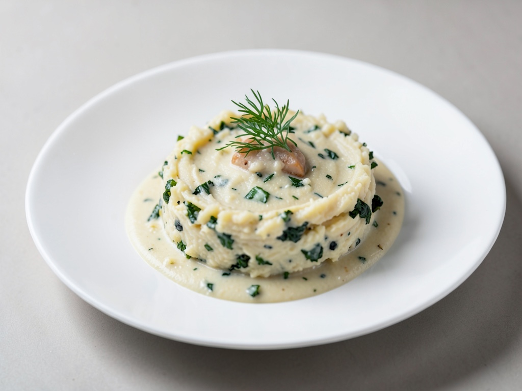 Puré di patate cremoso al crescione