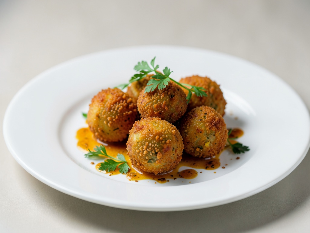 Boulettes croustillantes de pommes de terre et de potiron
