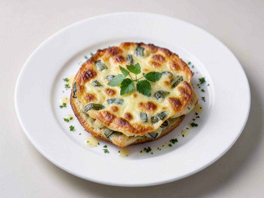 Frittata croccante di patate e porro