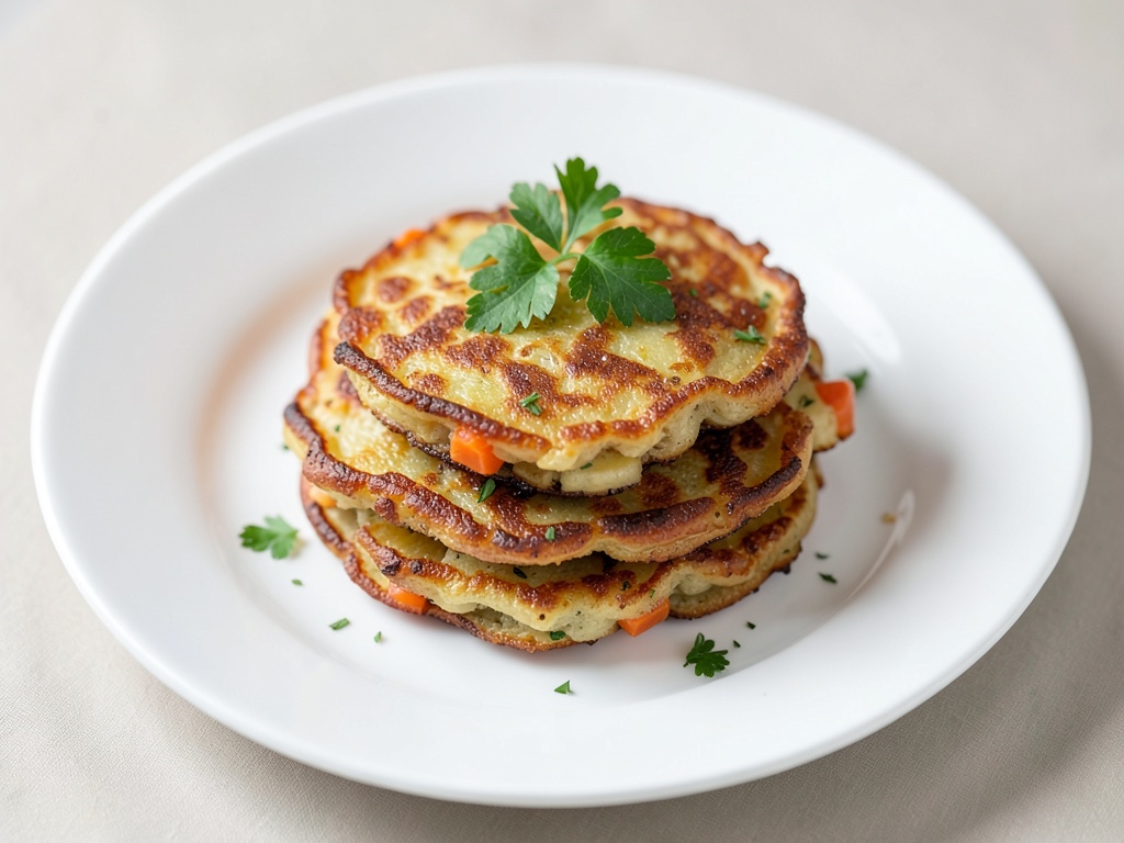Tortitas crujientes de patata y zanahoria