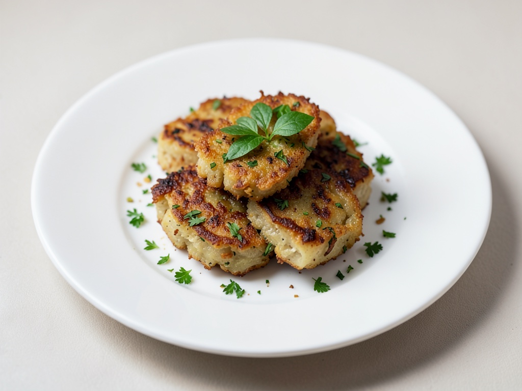 Frittelle croccanti di patate e radice di prezzemolo