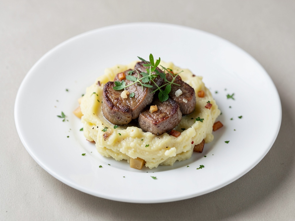 Crema di patate, pastinache e carne