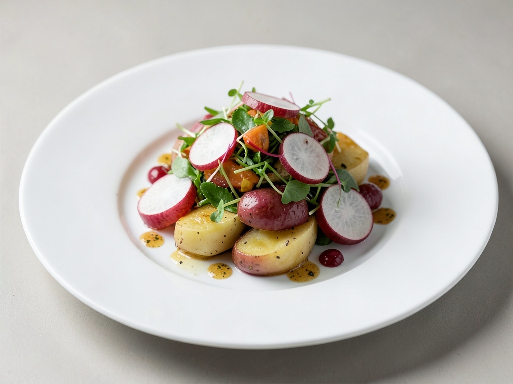 Insalata tiepida di patate e rafano