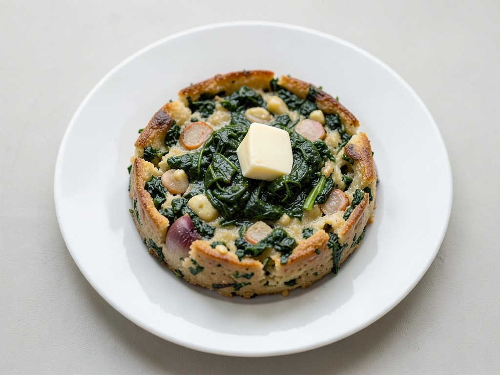Knuspriger Kartoffel-Spinat-Kuchen