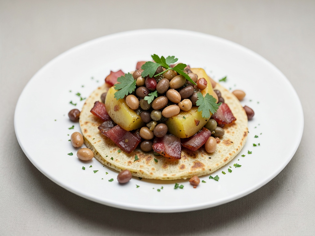 La tua perfetta tortilla di patate con fagioli e pancetta