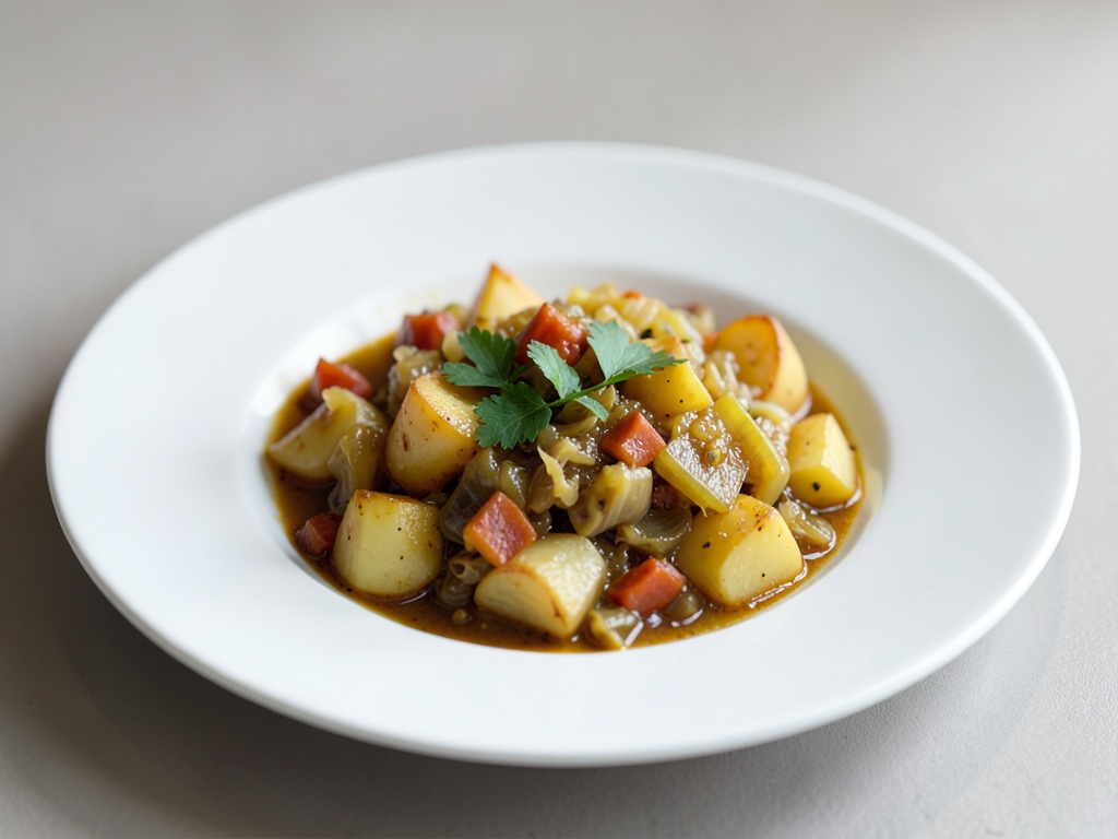 Zuppa salata di cavolo bianco e patate