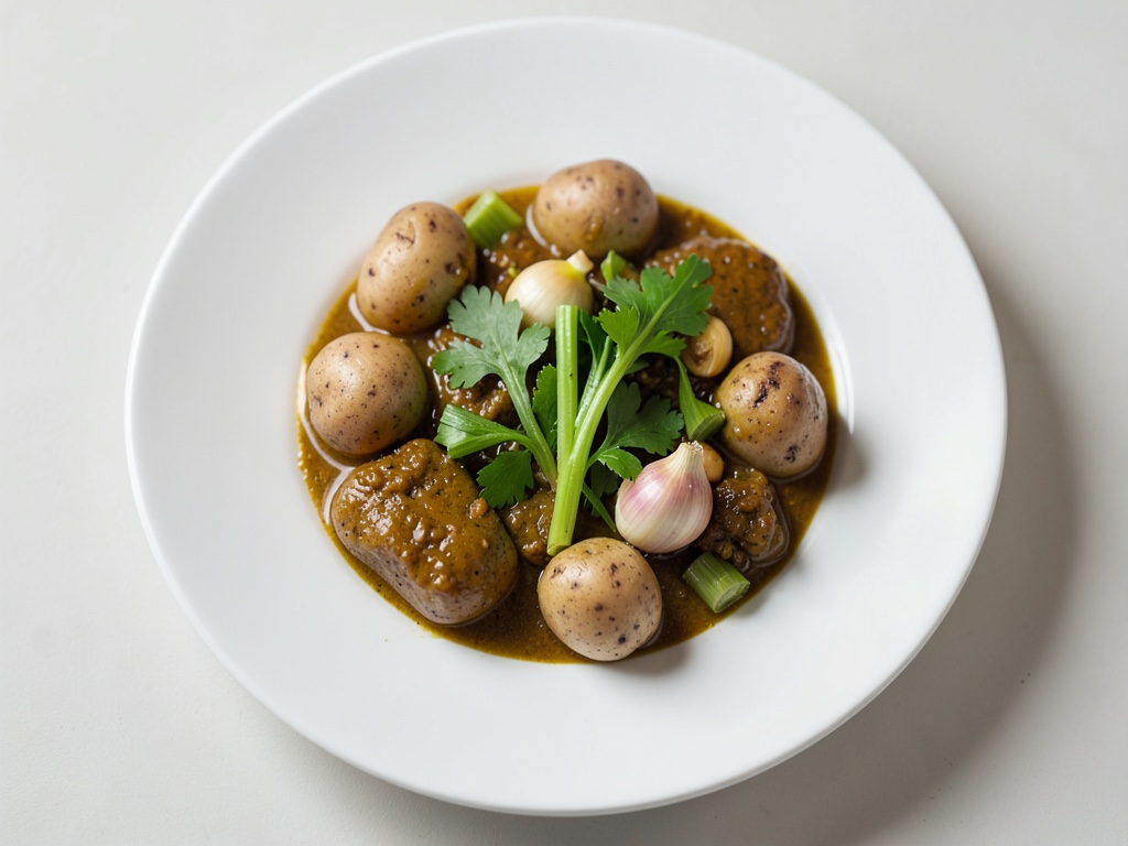 Cremiges Curry aus Kartoffeln und Wirsing