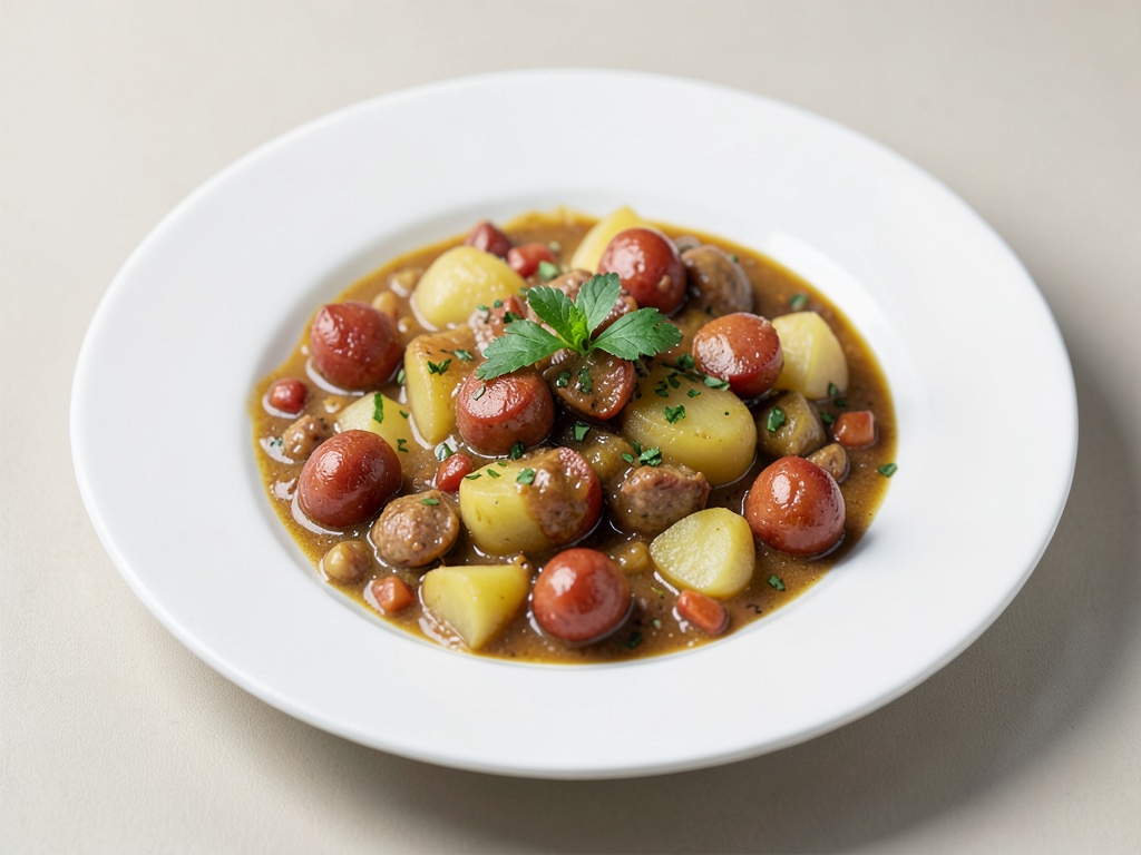 Wiener Kartoffel-Wurst-Gulasch