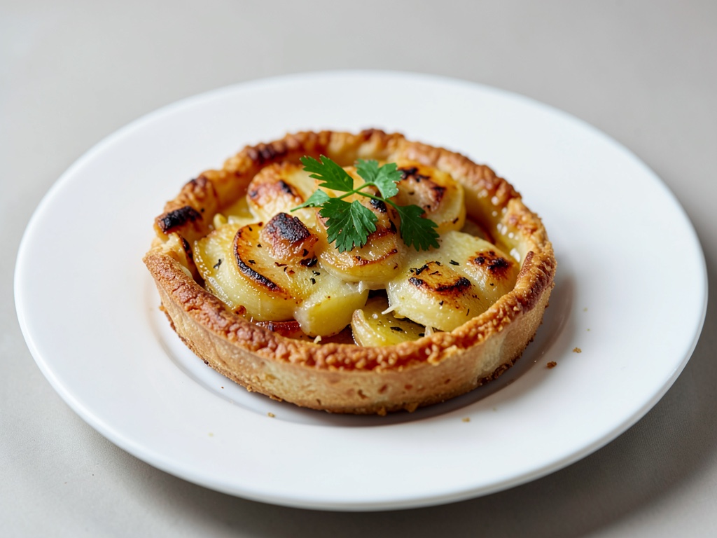 Torta croccante di patate e cipolle