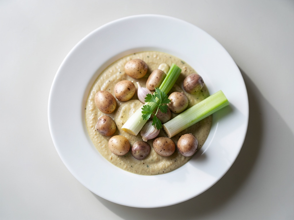 Soupe crémeuse de pommes de terre au saumon