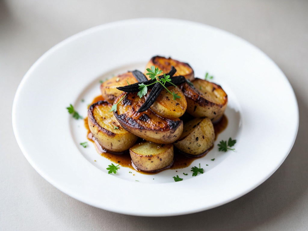 Pommes de terre au four dans les braises