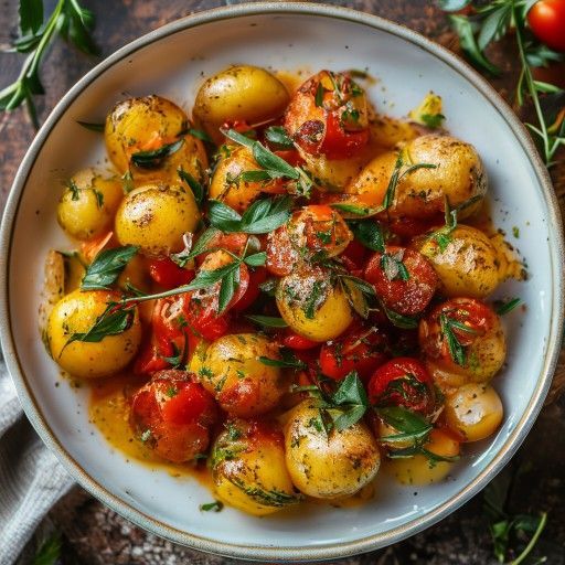 Patate spagnole al sugo di pomodoro