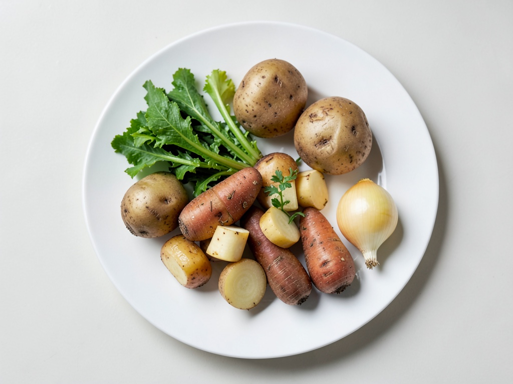 Patate con verdure di carota stufate