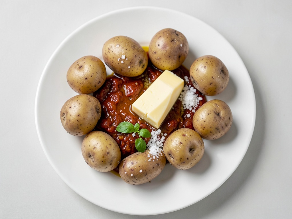 Patate croccanti con salse fatte in casa