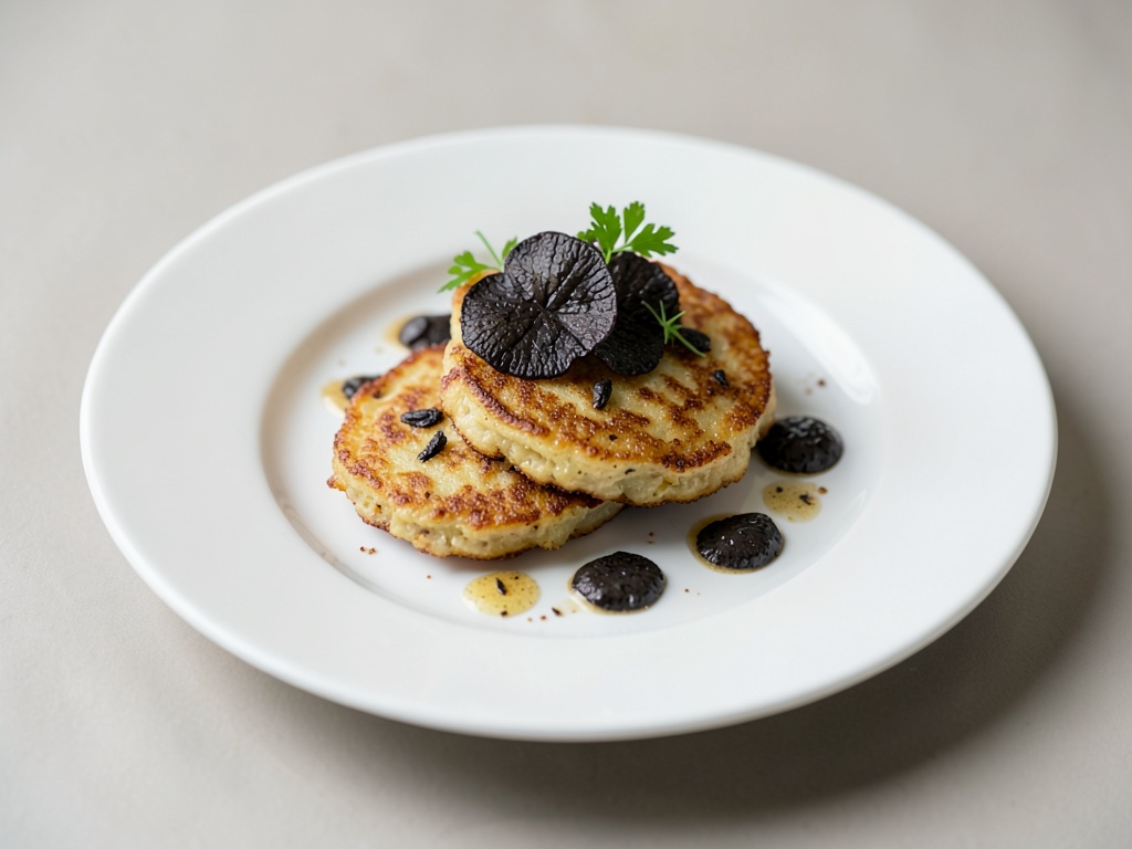 Frittelle di patate croccanti al tartufo nero