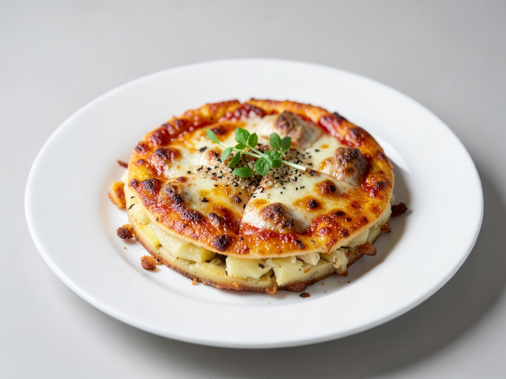 Pizza croccante con base di patate