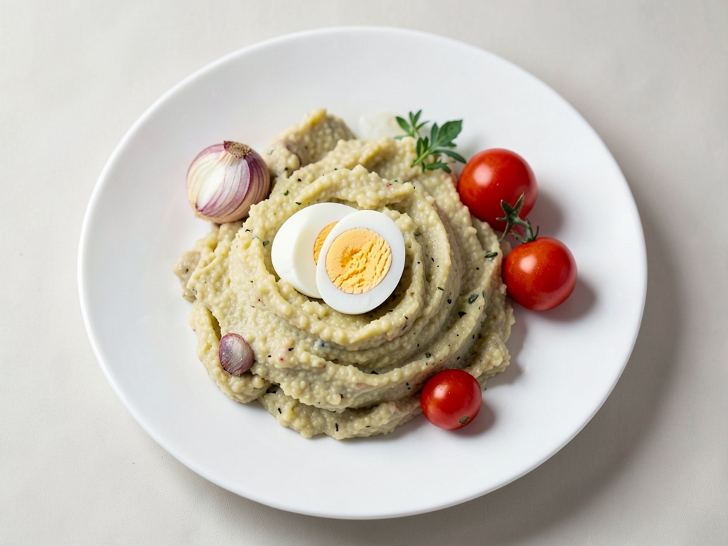 Purea di patate cremosa con uovo poché