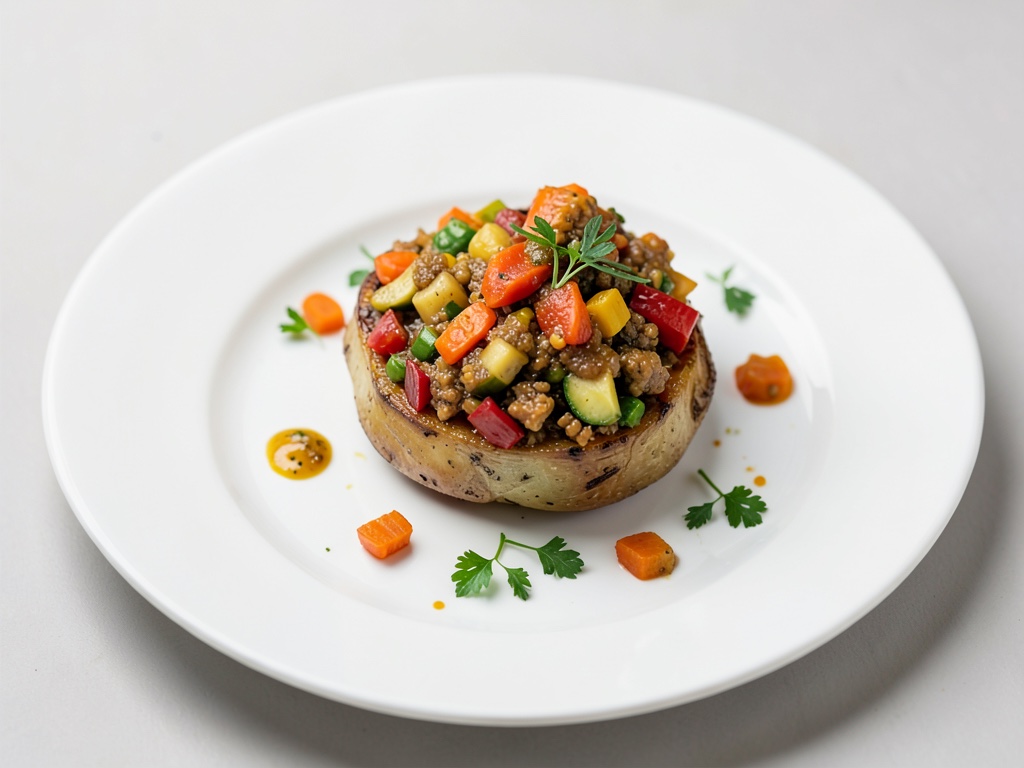 Rotolo di patate ripieno di verdure