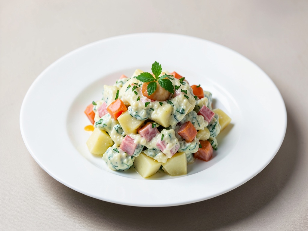 Salade de pommes de terre tiède classique