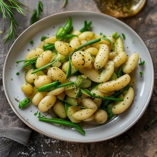 Insalata classica di patate e fagioli