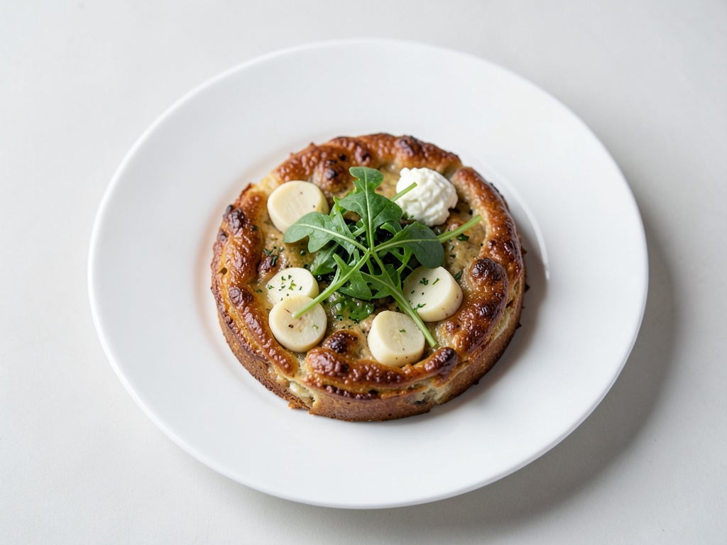 Soufflé di patate con rucola