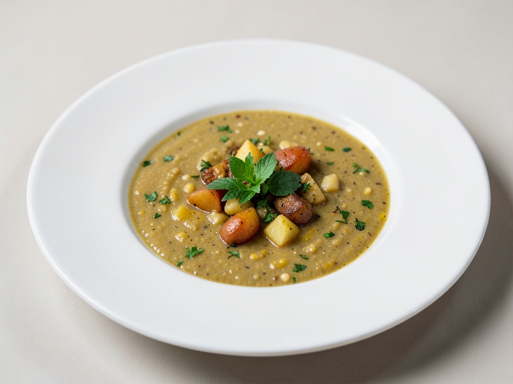 Zuppa di patate creativa