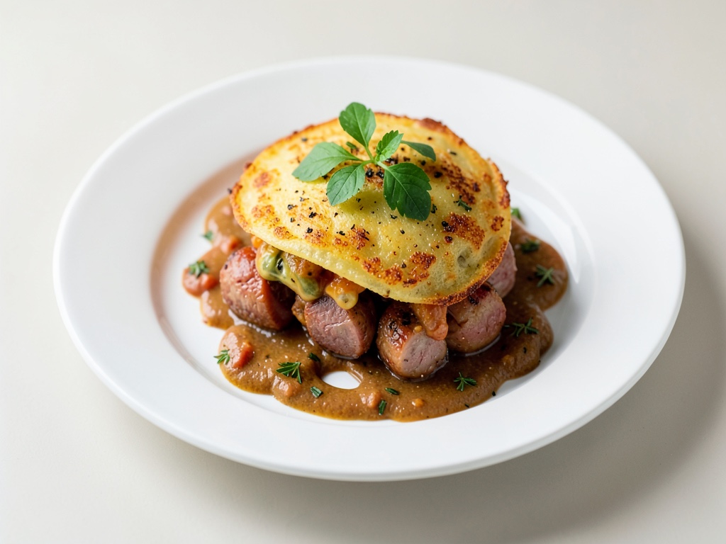 Tortilla de pommes de terre croustillante à la saucisse pimentée
