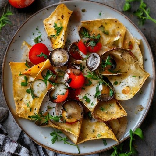 Tortilla de pommes de terre croustillante aux champignons et tomates