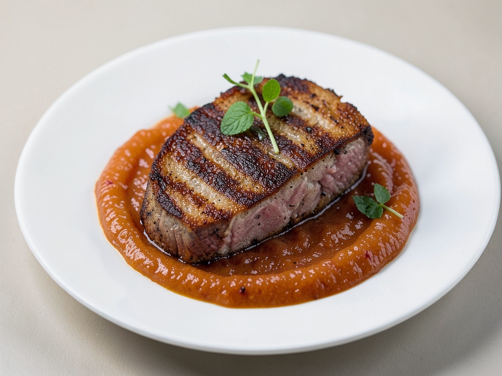 Kassler alla griglia con salsa di albicocche fruttata