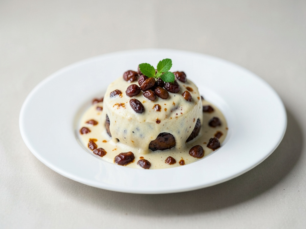 Postre cremoso de castañas