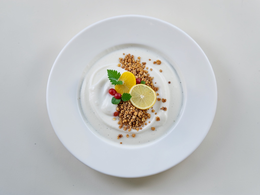Sopa fría de fruta con kéfir