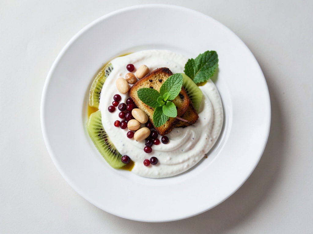 Knuspriger Nuss-Joghurt mit Kiwi