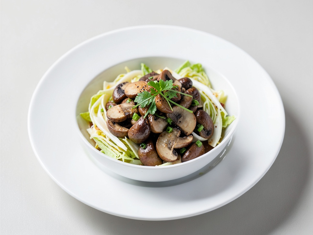 Bowl Keto aux champignons et chou chinois