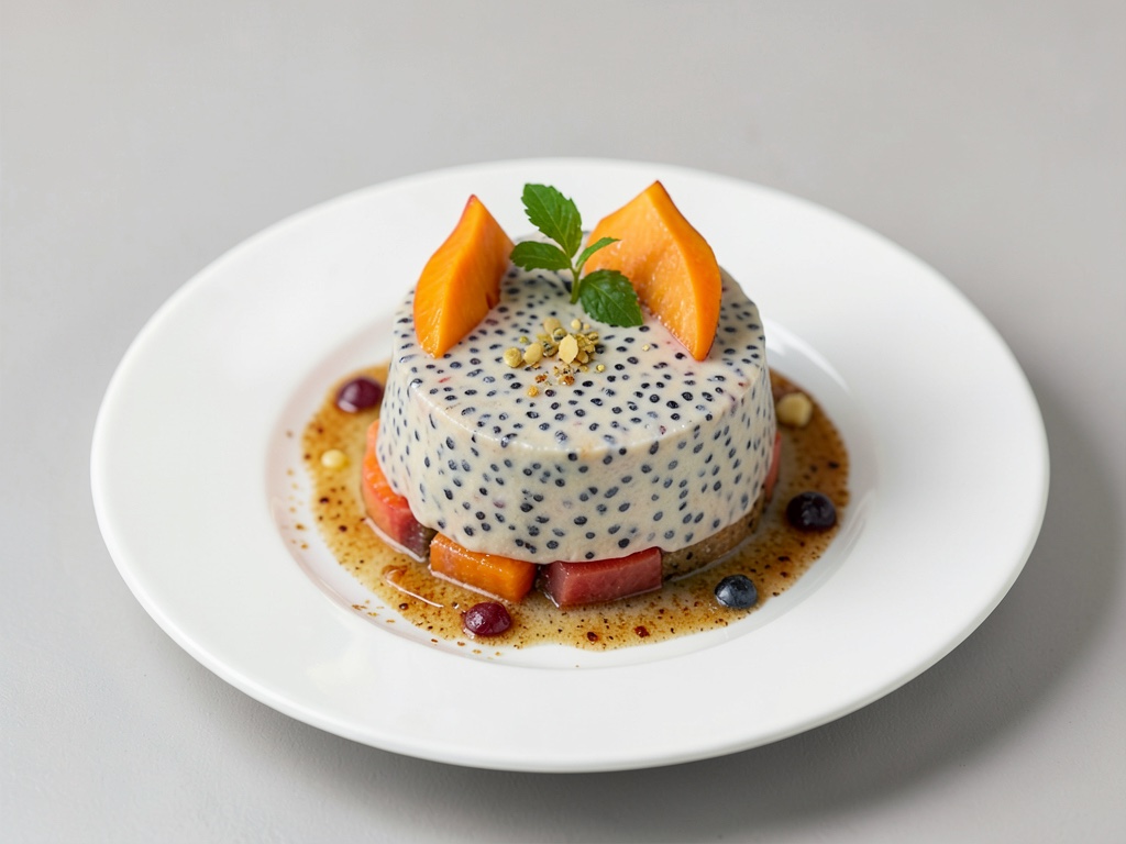 Pudding di chia keto con papaya
