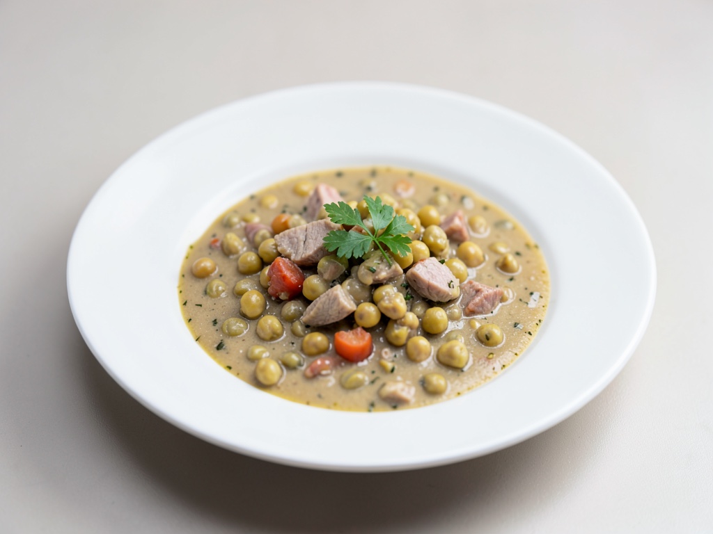 Stufato cremoso di tonno e ceci