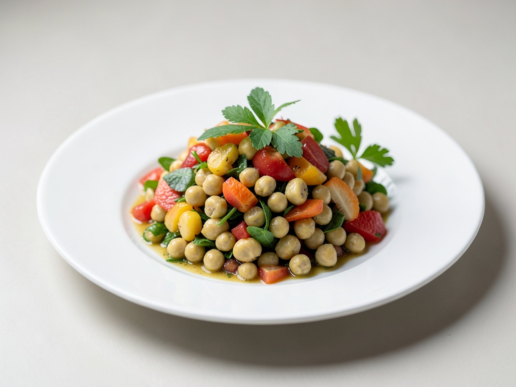 Insalata di ceci fruttata e fresca