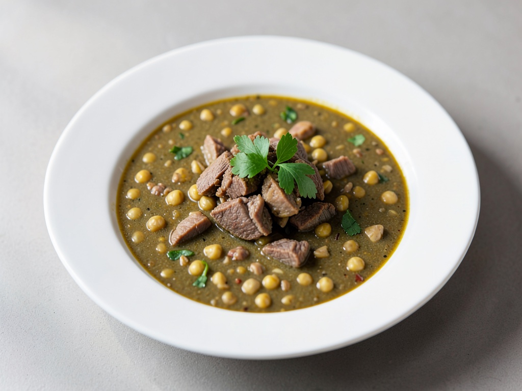 Herzhafte Kichererbsen-Lamm-Suppe