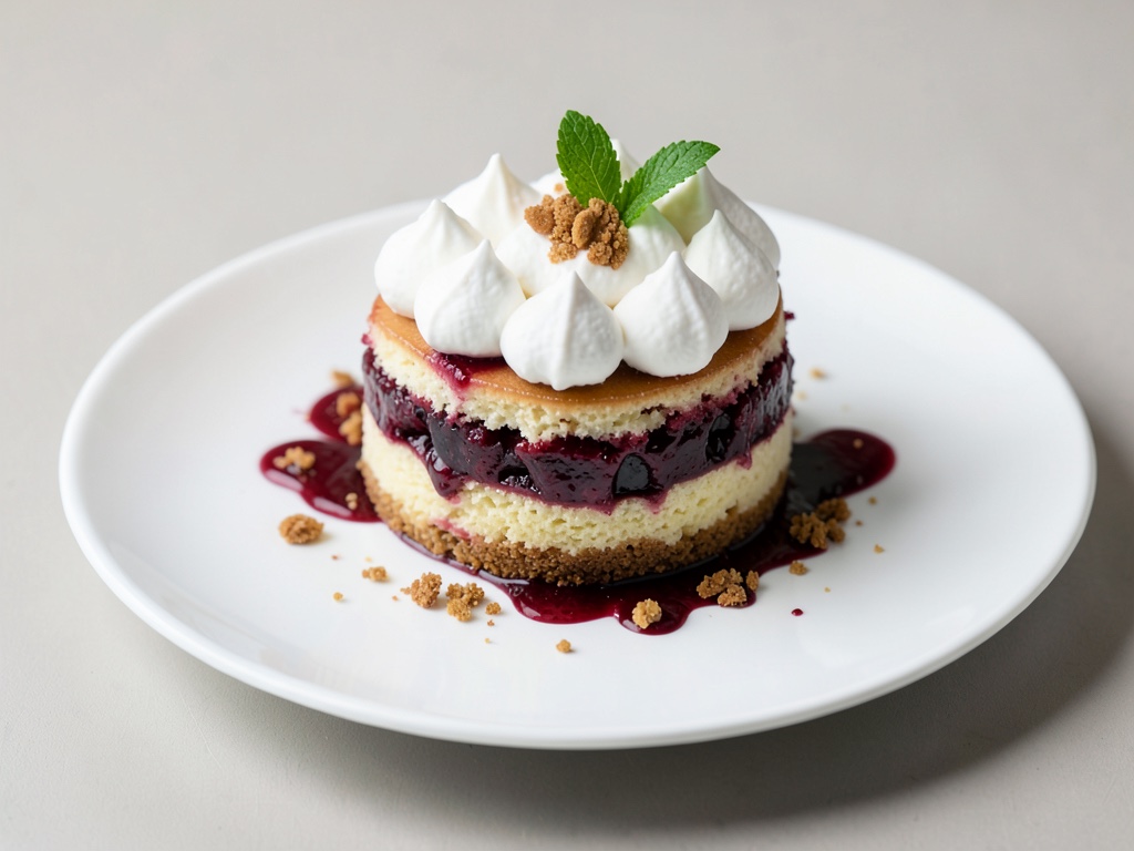 Kirsch-Torte mit Baiserhaube