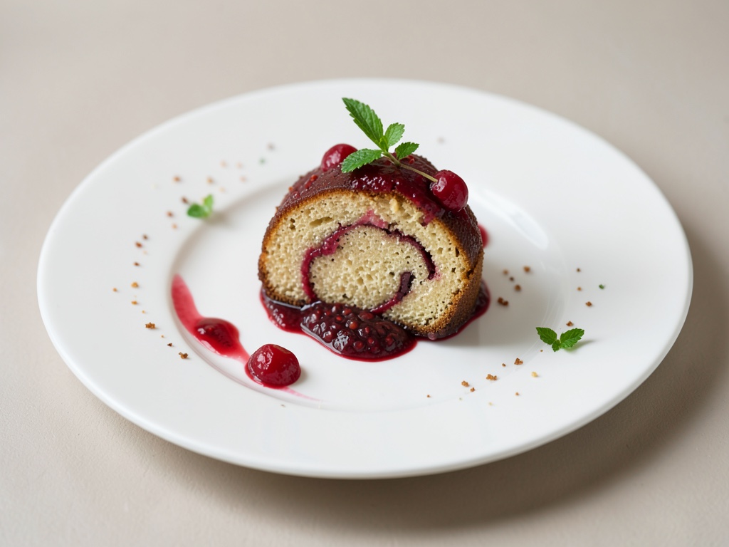 Rotolo di Pan di Spagna alle Ciliegie