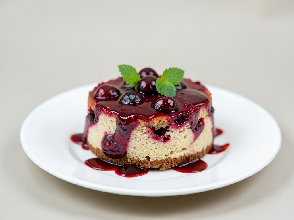 Tenera torta al formaggio quark e alle ciliegie