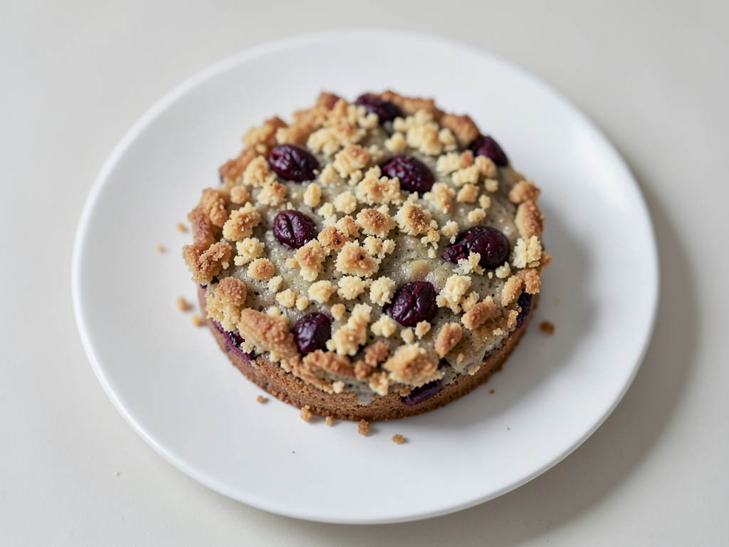 Torta croccante alla ricotta e ciliegie