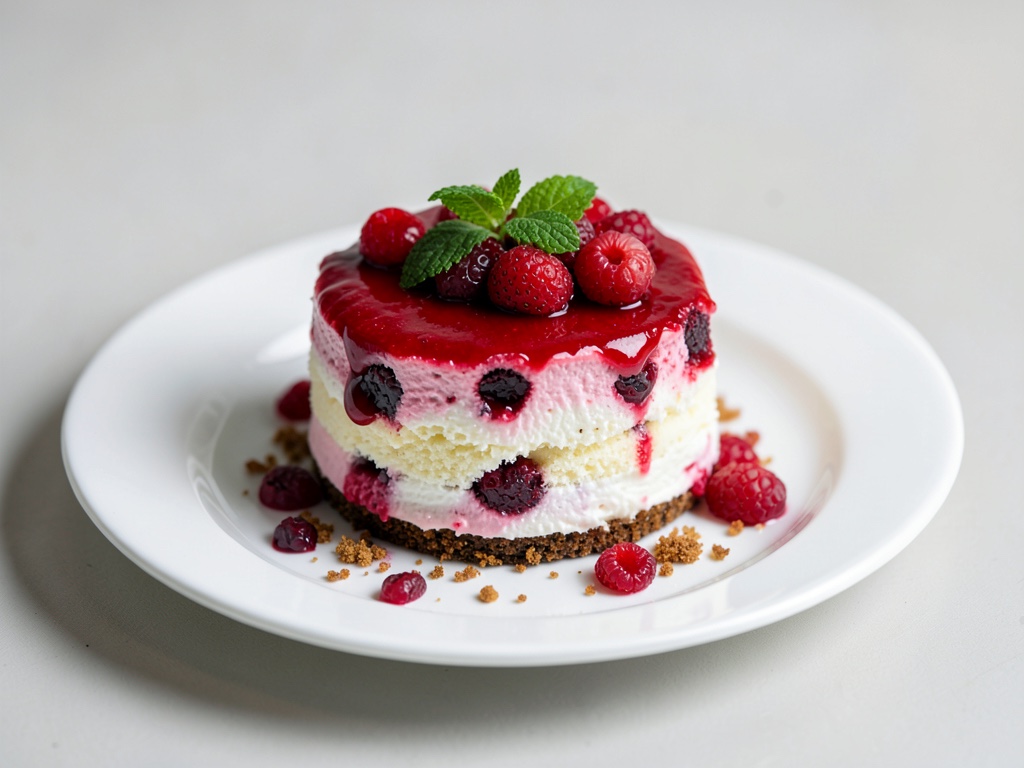 Torta alla crema di ciliegie