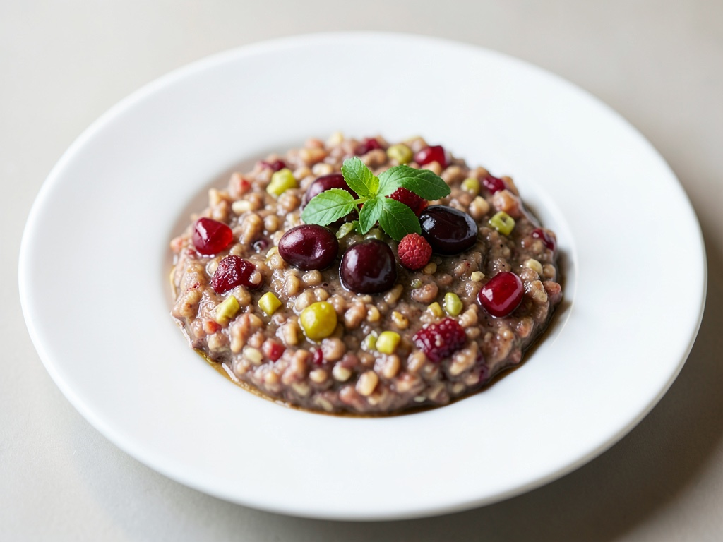 Bouillie de céréales aux cerises